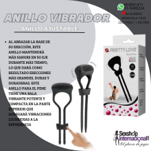 ANILLO VIBRADOR AJUSTABLE AL PENE 